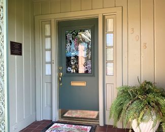 You will need to enter through the front door.