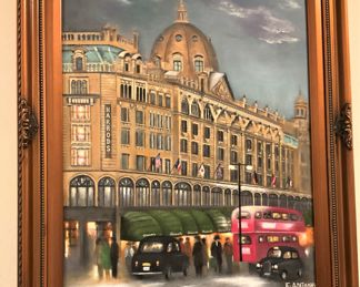 Harrod's Department Store in London - Artist E. Anthony - 2023