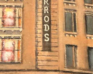 Harrod's Department Store in London - Artist E. Anthony - 2023