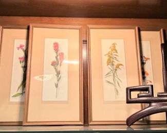 Pale peach matted art