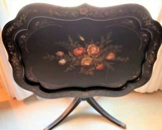 Lovely tray makes into a table
