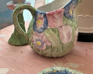 Pastel colored pitcher