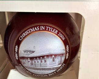 Christmas ornament of 2006- train depot of Tyler