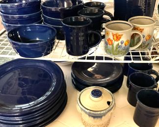Blue dishes
