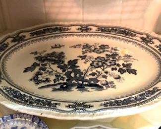 "Manchu" by Mason - blue & white plate from England