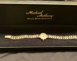 Gold and diamond watch - Michael Anthony's 14 Karat Gold Designer Collection