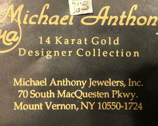 Michael Anthony's 14 Karat Gold Designer Collection