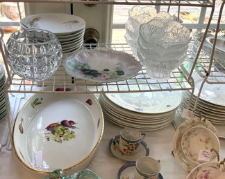 Variety of plates, bowls, cups & saucers