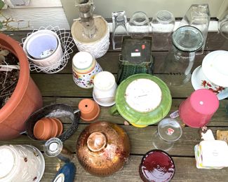 Variety of vases and planters