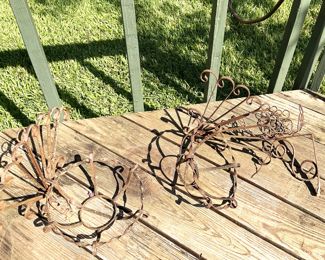 Flowerpot ring/holder wall brackets