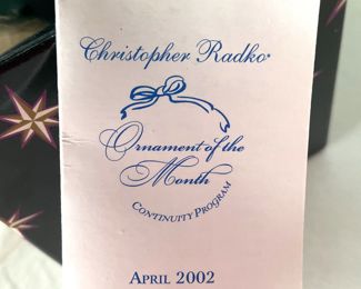 Christopher Radko "Ornament of the Month" - April 2002