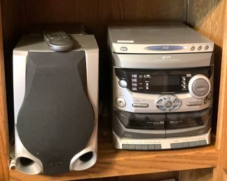 Speakers and GPX -Compact Disc Drawer-Loading Carousel Changer