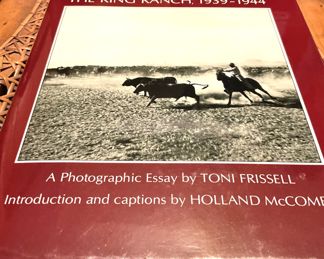 RARE FIND  .  .  .  "The King Ranch 1939-1944" by Holland McCombs  ("When Richard King, an indomitable and tough young riverboat captain, purchased part of a Spanish land grant on the banks of Santa Gertrudis Creek in 1853, he began a ranching empire and a South Texas tradition. The photographs in this book, the work of Toni Frissell [1907-1988] who as a close friend was allowed to make an unprecedented photographic record of activities on the ranch during a number of visits between 1939 and 1944, are already historically important."