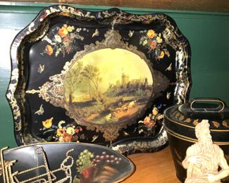 Vintage black tray