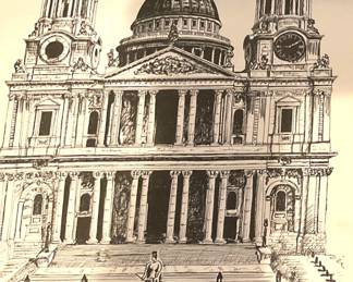 St. Paul's Cathedral by Artist William Eales (1972)