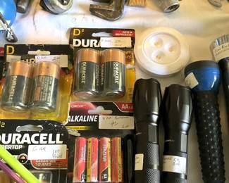 Batteries and flashlights