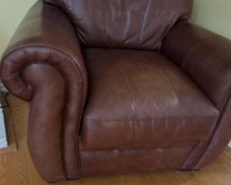 Gorgeous vintage leather chair and sofa
