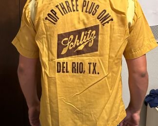 Vintage schlitz bowling shirt