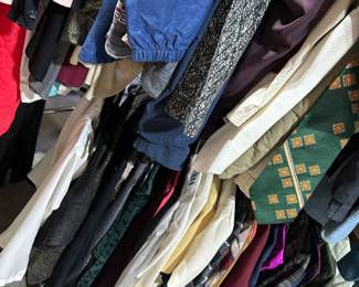 Hundreds of pieces of vintage clothing! Some newer!