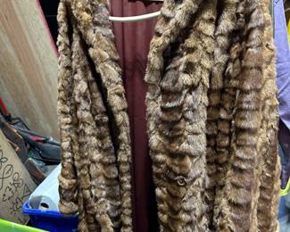 Several vintage furs