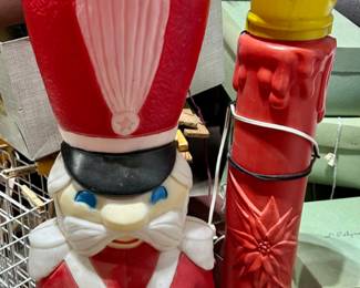 Vintage Christmas blow molds