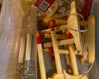 Vintage Christmas candelabras