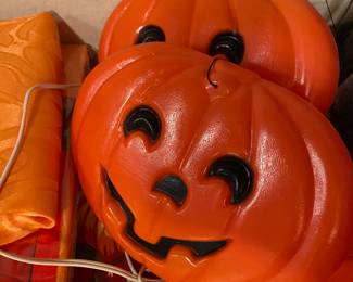 Vintage pumpkin blow molds