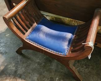 Vintage Saddle seat bench