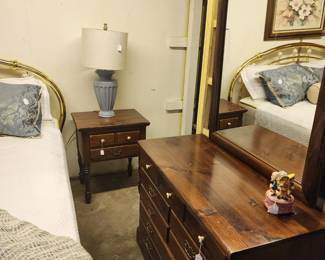 Matching pine dresser and night stand