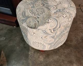 Nice Paisley ottoman inside storage 