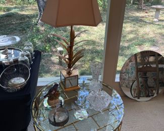 Goldleaf metal Bamboo Table