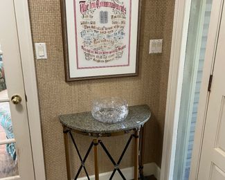 Needlepoint of 10 Commandments 