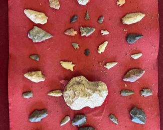 Native American artifacts found on the property