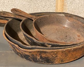Lots of Cast Iron Pans!