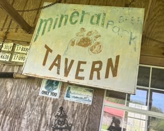  GREAT METAL TWO SIDED SIGN