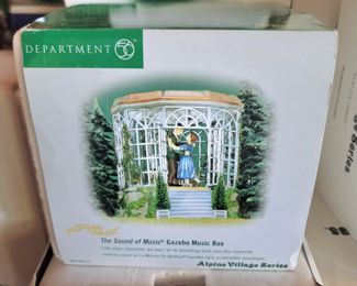 Dept. 56 Alpine Village. The Sound of Music Gazebo Music box