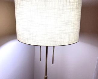Wonderful Modern chrome floor lamp w/matching table lamp