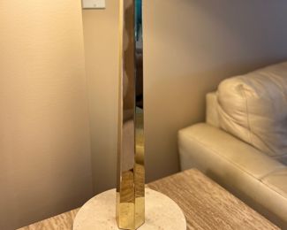 Wonderful Modern chrome table lamp w/matching floor lamp