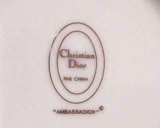 Christian Dior "Ambassadior" fine china 5pc set