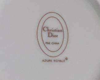 Christian Dior "Azure Royale" fine china 6pc set