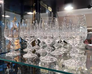 12 Crystal glasses 