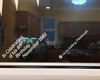 Erte “ Celebration of his 89th birthday “  framed picture