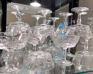 12 Crystal glasses 