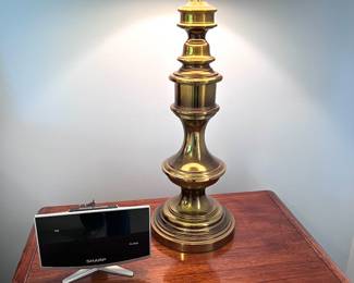 Matching brass table lamps 