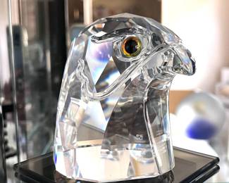 Large Swarovski crystal Eagle head