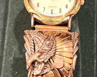 Abla men’s sterling watch - close up