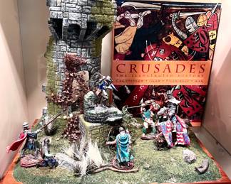 Miniature pewter Crusaders 