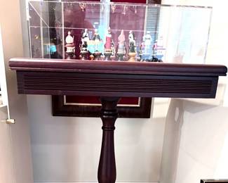 Chess table w/storage for chess pieces 