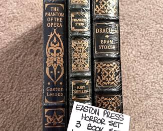 New Easton Press Horror set - 3 book leather -sealed - The Phantom of the Opera, Frankenstein, Dracula