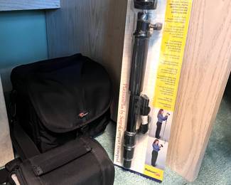 Camera cases and Platinum Plus Monopod  